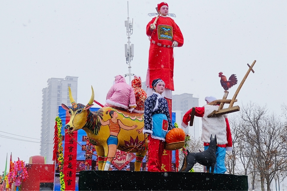 2024年“我们的节日—陇州社火过大年”暨全省民间社火展演活动开幕